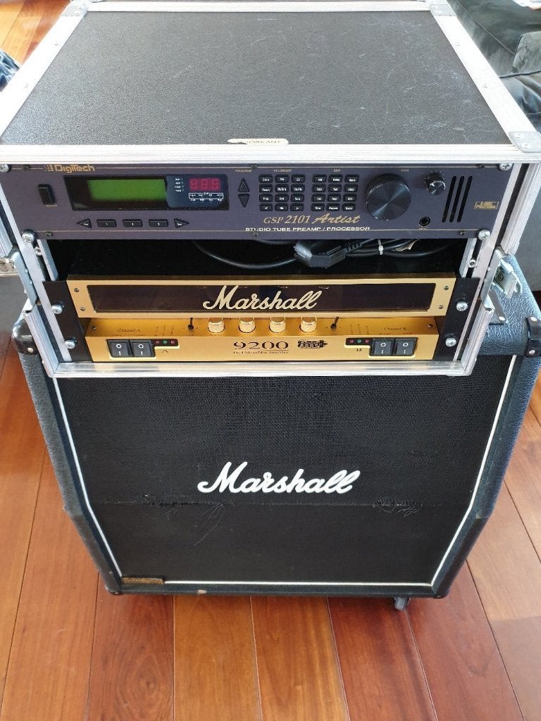 Marshall dual monoblock 9200 versterker en Marshall JCM900 1, Muziek en Instrumenten, Ophalen, Gebruikt, Gitaar, 100 watt of meer