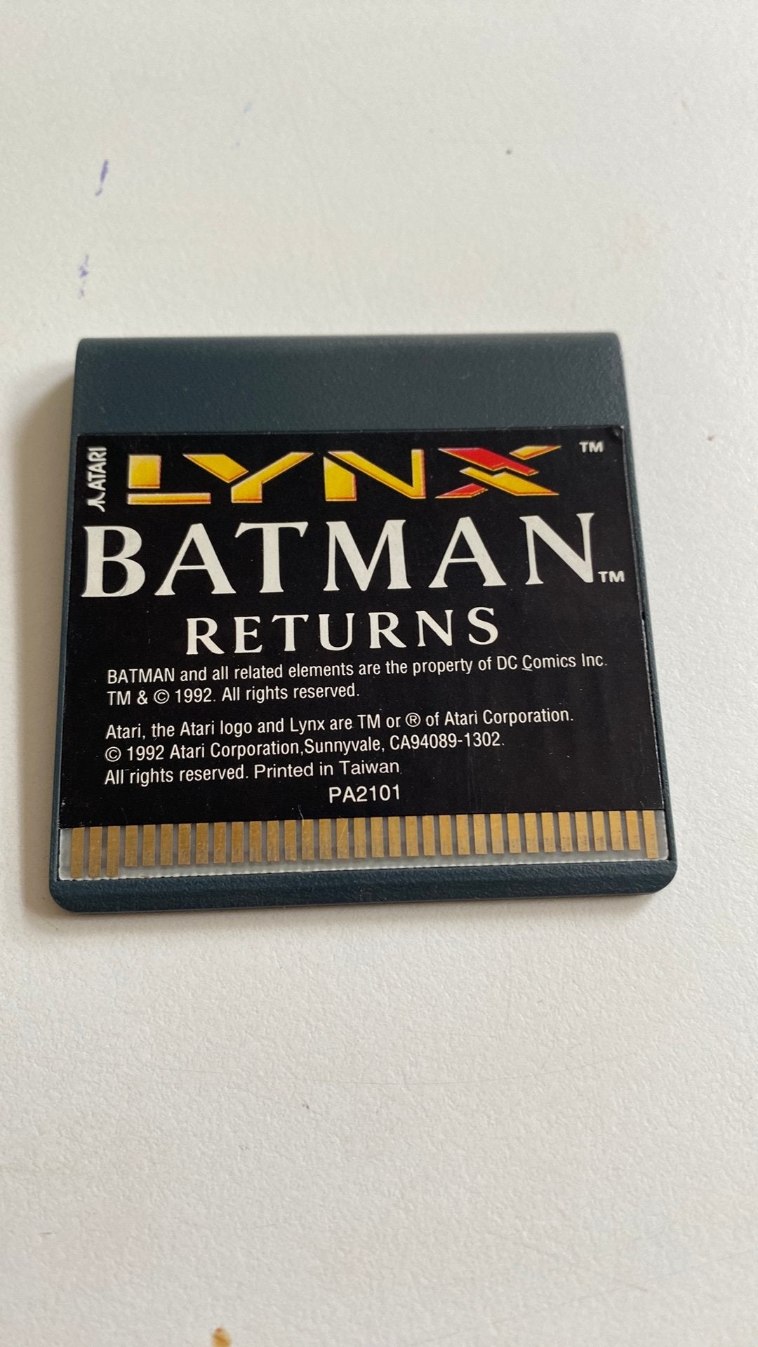 Atari lynx spel batman returns, 1 speler, Ophalen of Verzenden, Zo goed als nieuw, Atari Lynx