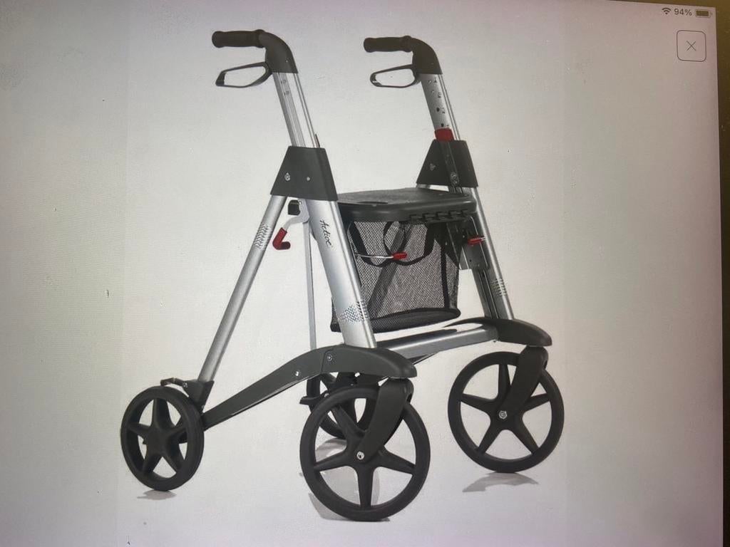 ANWB Activa Acces opklapbaar lichtgewicht grijse rollator, Ophalen, Opvouwbaar, Gebruikt