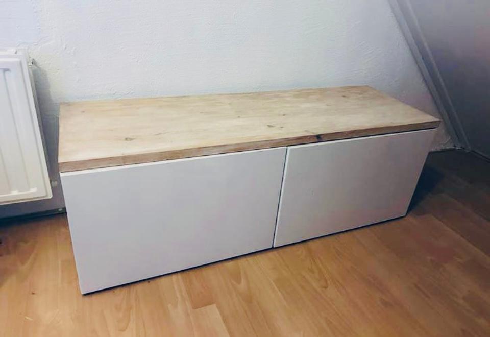 TV meubel ikea, Ophalen