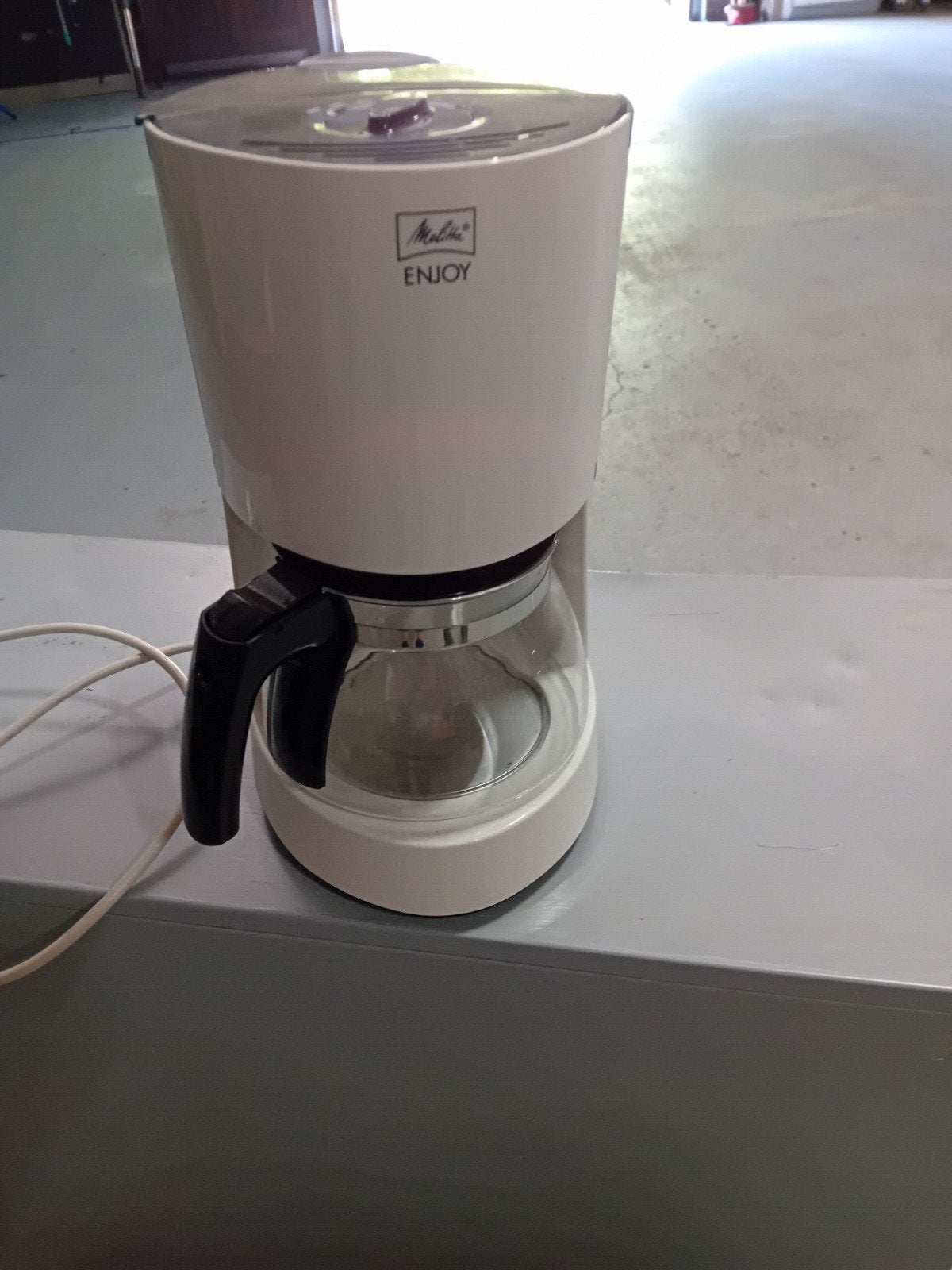 Melitta Enjoy filterkoffiezetapparaat - Wit, Gebruikt, 10 kopjes of meer, Koffiemachine, Gemalen koffie