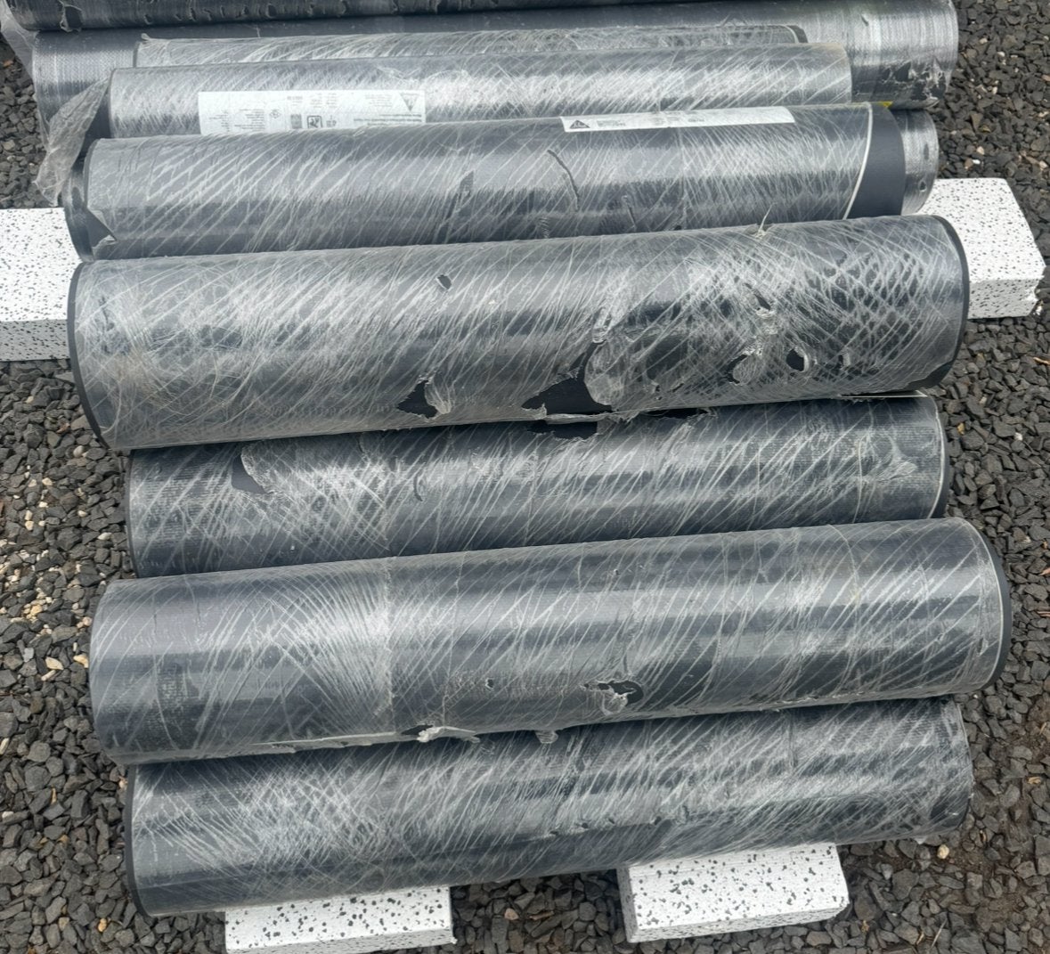 Pvc dakbedekking kunststof dakbedekking, Kunststof, Zwart, Ophalen of Verzenden, Zo goed als nieuw