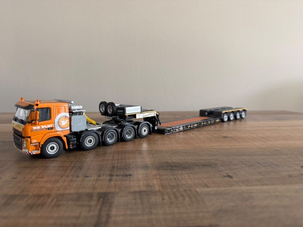Tekno - van der Vlist Volvo VM 5as met 4as dieplader, Hobby en Vrije tijd, Ophalen of Verzenden, Nieuw, Bus of Vrachtwagen, Tekno