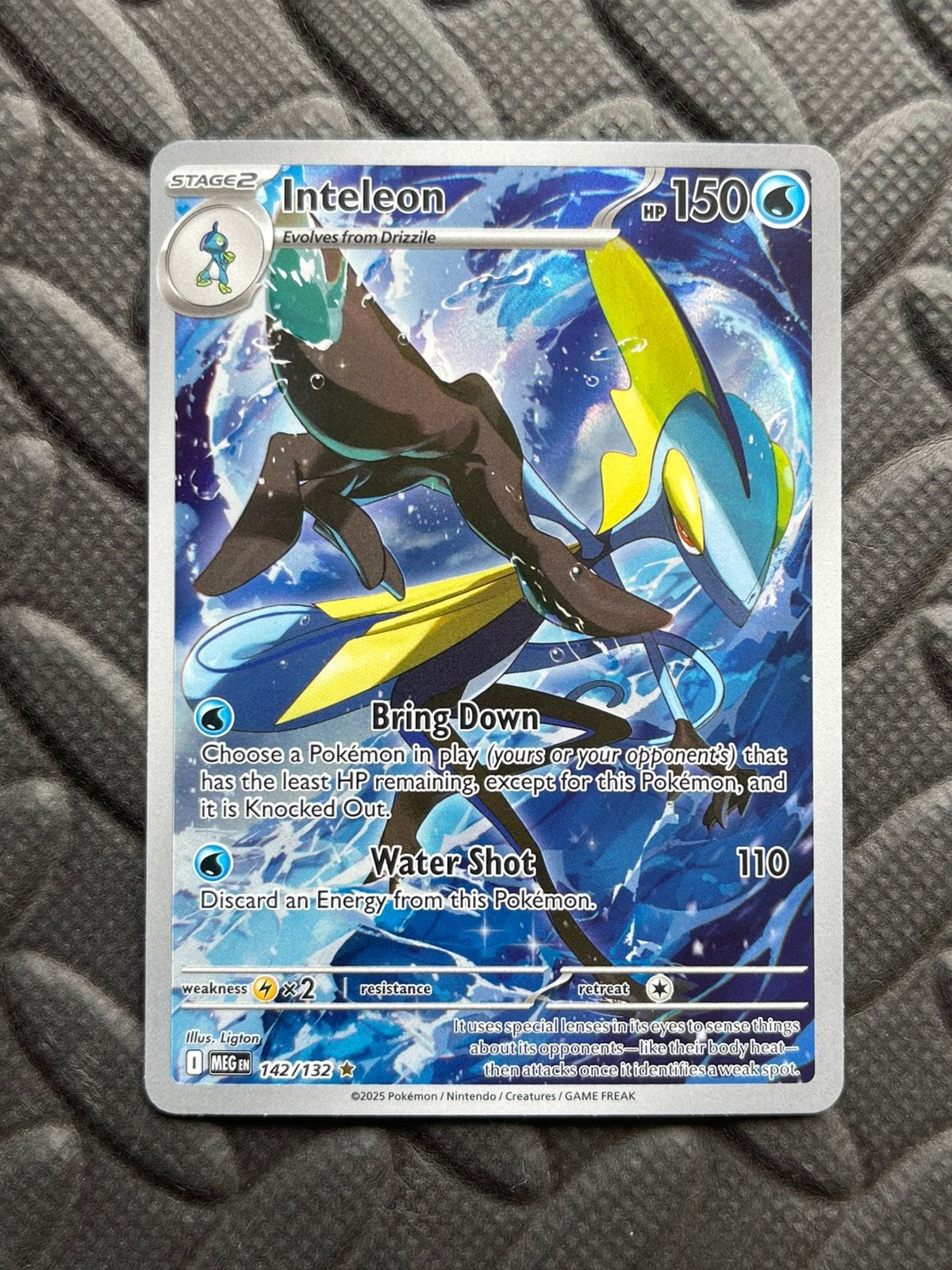 Pokémon Inteleon 142/132 Mega Evolution, Ophalen of Verzenden, Nieuw, Losse kaart, Foil
