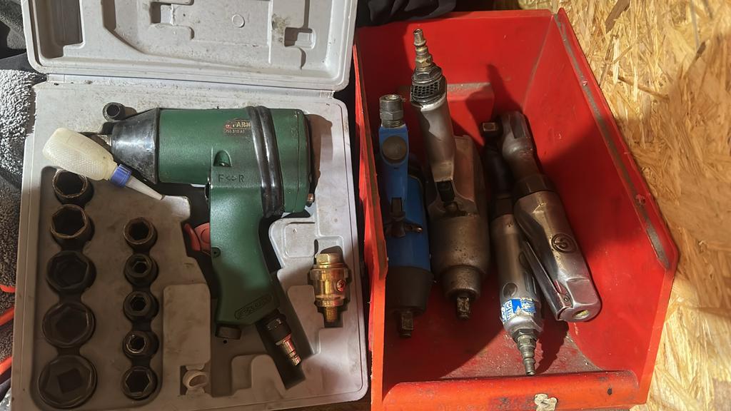 Pneumatisch gereedschap: slagmoersleutel, ratels, doppen, Ophalen, Gebruikt