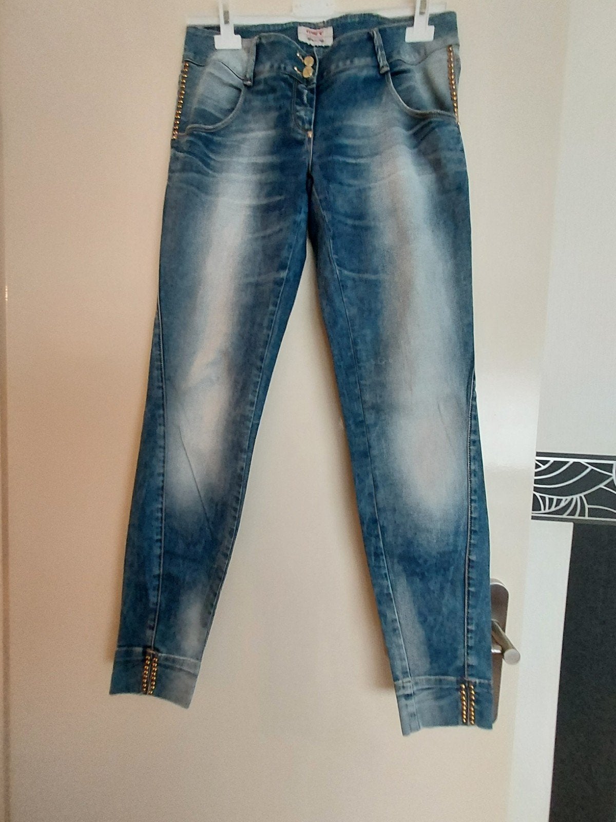 MET Injeans spijkerbroek maat W30 (confectie 38/40), Blauw, Met, Ophalen of Verzenden, Zo goed als nieuw