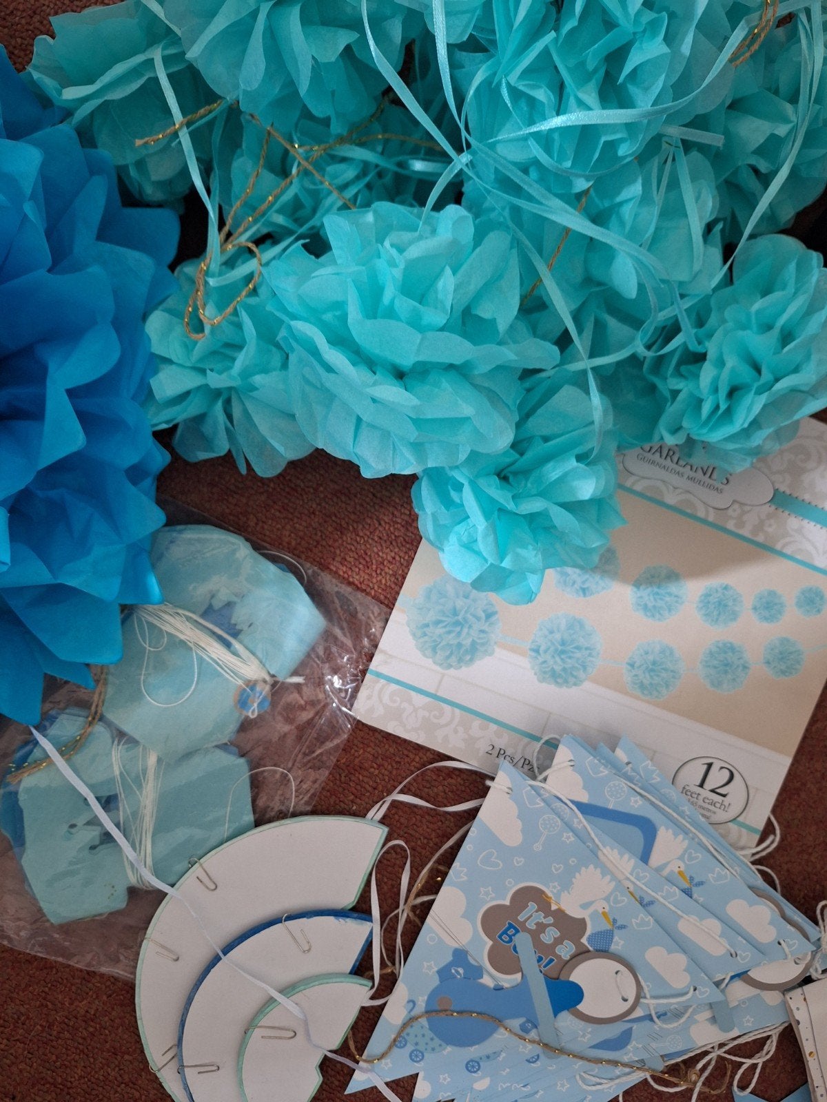 Geboorteversiering 'It's a Boy' - Compleet pakket, Hobby en Vrije tijd, Feestartikelen, Ophalen, Gebruikt, Versiering, Geboorte of Huwelijk
