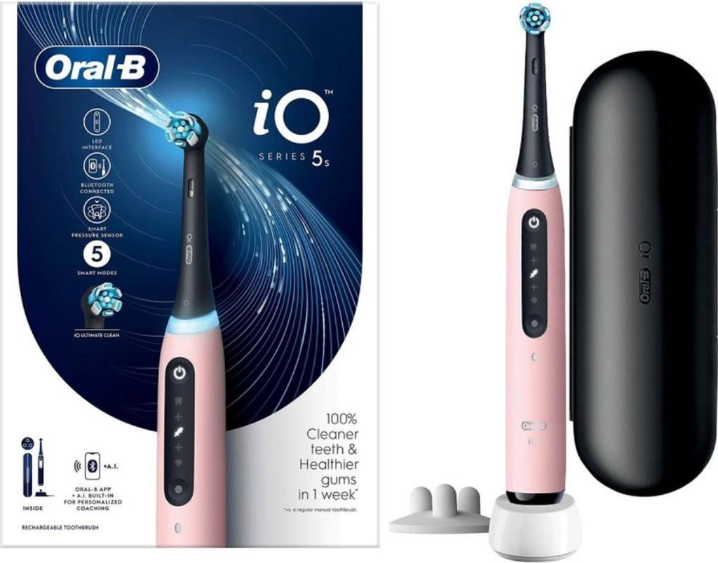 Oral B IO5 roze compleet in doos 1 jaar garantie!, Weena 10, Ophalen of Verzenden, Zo goed als nieuw, Info@oralb.nl
