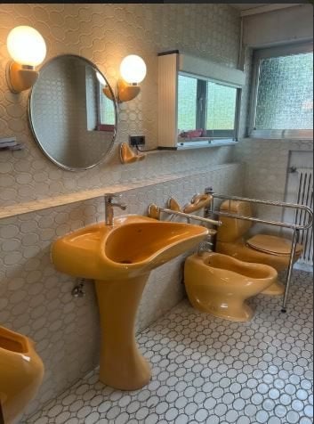vintage Colani voor Villeroy Boch badkamerset xl 70er jaren, Ophalen, Nieuw, Steen, Overige typen