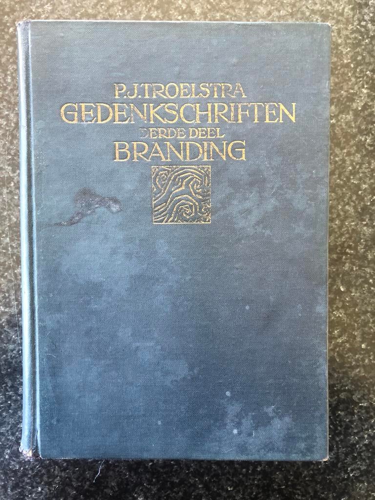1e druk P.J.Troelstra Gedenkschriften deel 3 Branding (1929), Ophalen of Verzenden, Gelezen, Nederland