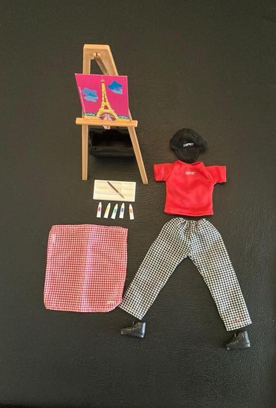 Barbie Esprit Schilder Set - Compleet met Accessoires, Ophalen of Verzenden, Zo goed als nieuw, Barbie