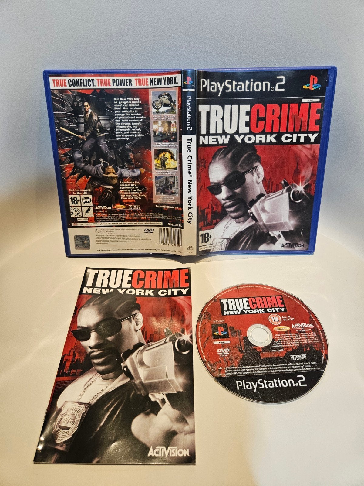 True Crime New York City PS2, Spelcomputers en Games, 1 speler, Ophalen of Verzenden, Avontuur en Actie, Vanaf 18 jaar