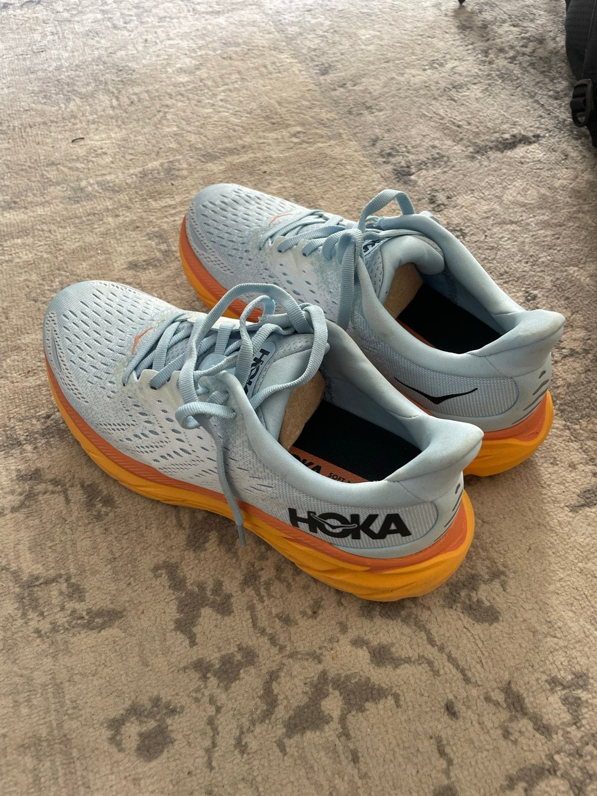 Hoka Clifton 8 hardloopschoenen - Zo goed als nieuw, Ophalen of Verzenden, Zo goed als nieuw, Blauw, Sportschoenen