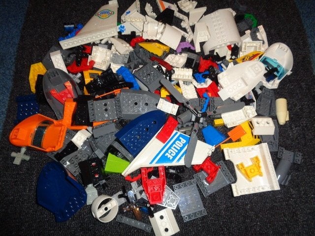 Partij V203=Lego vliegtuig onderdelen, Lego, Lego, Gebruikt, Lego