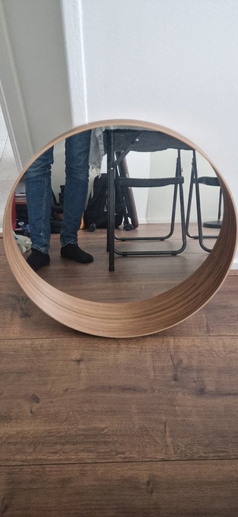 Ikea Stockholm spiegel, Ophalen, Rond, Zo goed als nieuw, Minder dan 100 cm