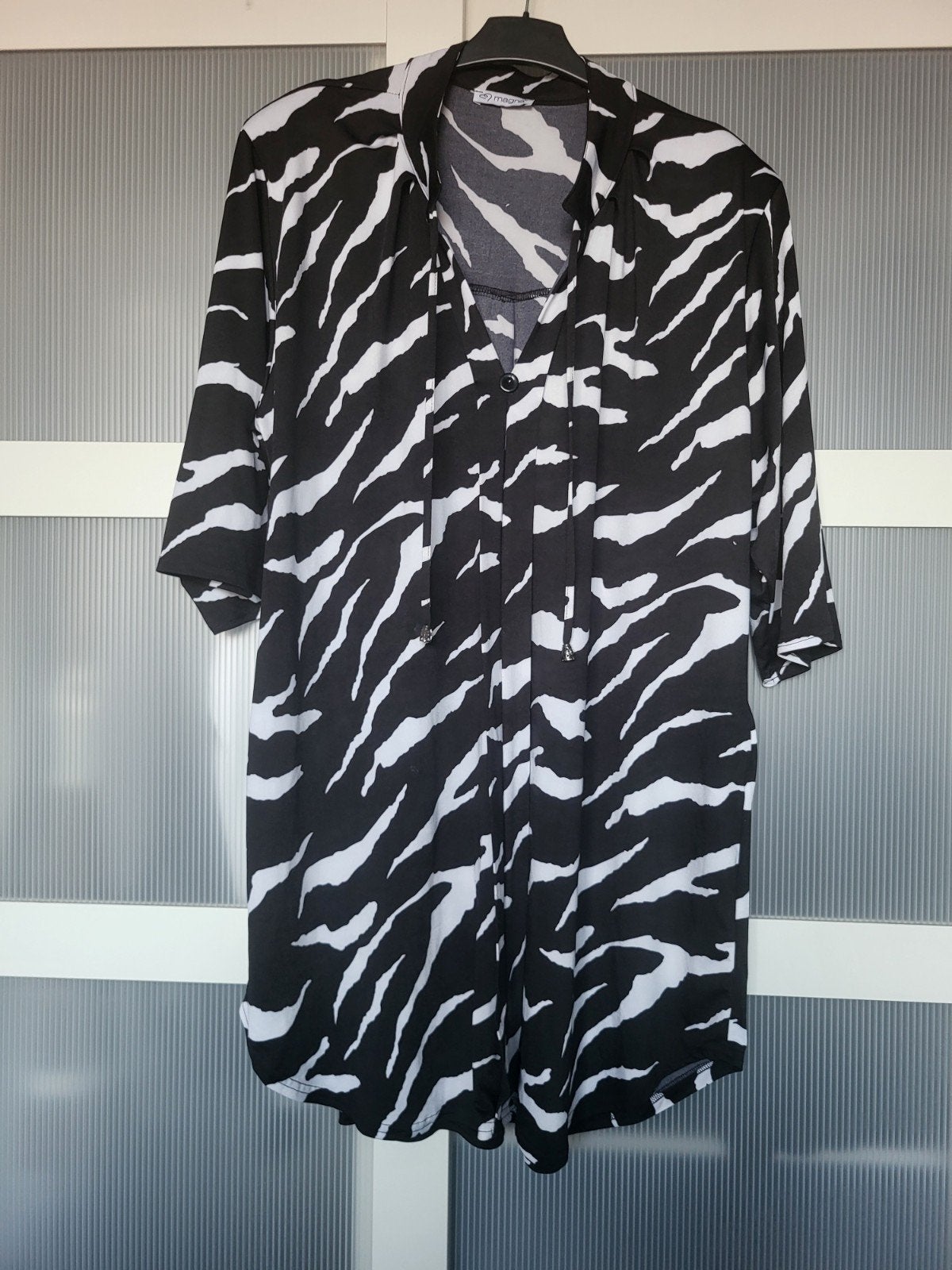Nieuwe Magna tuniek/jurk met zebraprint - Maat 48/50, Zwart, Maat 46/48 (XL) of groter, Nieuw, Ophalen of Verzenden