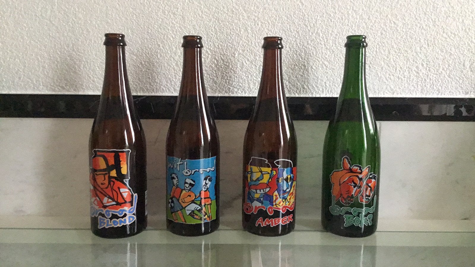 Herman Brood Bierflessen Set, Ophalen of Verzenden