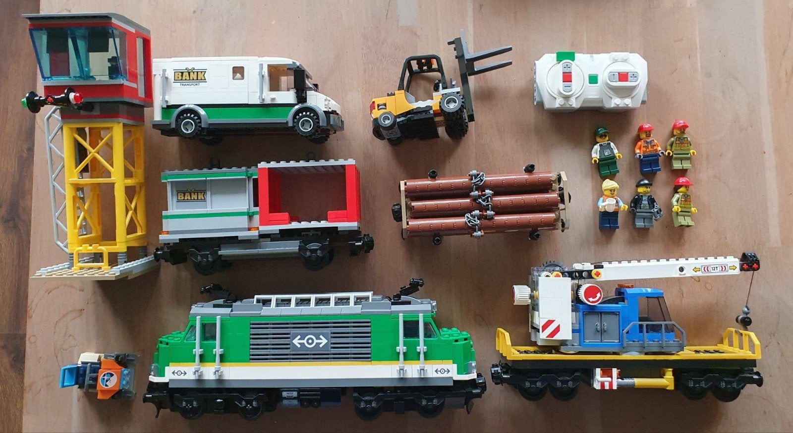 LEGO goederentrein., Lego, Complete set, City, Gebruikt