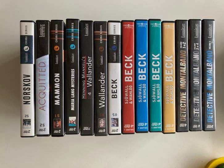 14 Dvd’s van Scandinavische series van Lumiëre, Overige gebieden, Alle leeftijden, Misdaad, Ophalen of Verzenden