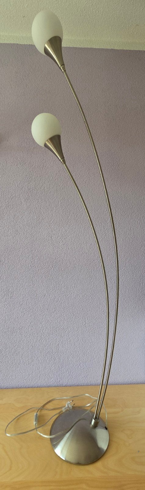 Mooie set van moderne ledlampen, Gebruikt, E14 (klein), Met schakelaar, Zilver