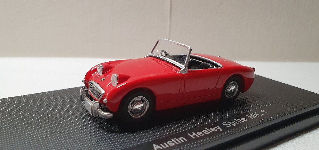 Ebbro Austin Healey Sprite Mk.1 1958 red 1:43, Ophalen of Verzenden, Zo goed als nieuw, Auto, Overige merken