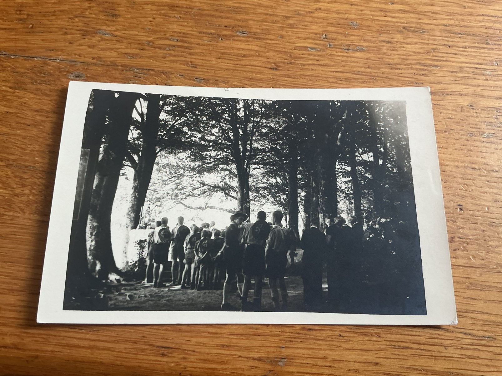 O532 Scouting padvinders fotokaart onbekende lokatie, Ophalen of Verzenden