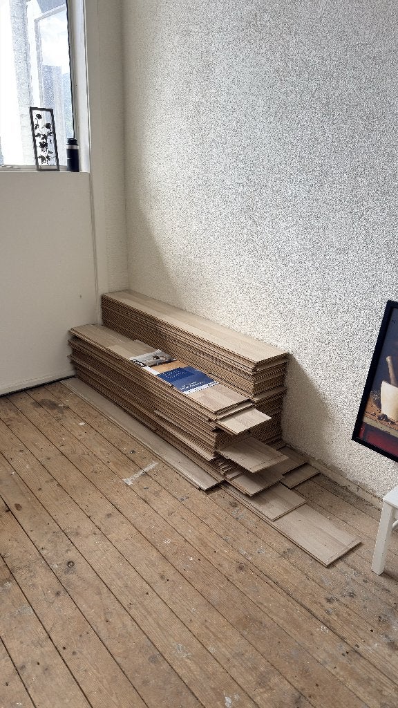 Laminaat Vloer Licht Hout 40m2, Ophalen, Gebruikt, 50 tot 150 cm, 10 m² of meer