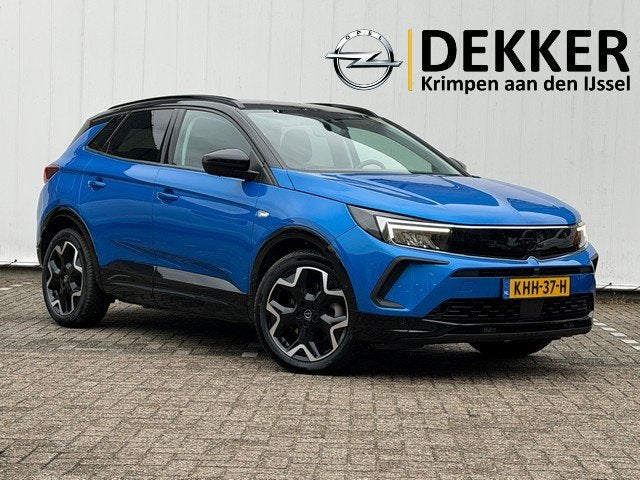Opel Grandland 1.6 Turbo Plug-In Hybrid GS Line met Navi/Cam, Auto's, Opel, 12 maanden, Euro 6, 4 cilinders, Blauw