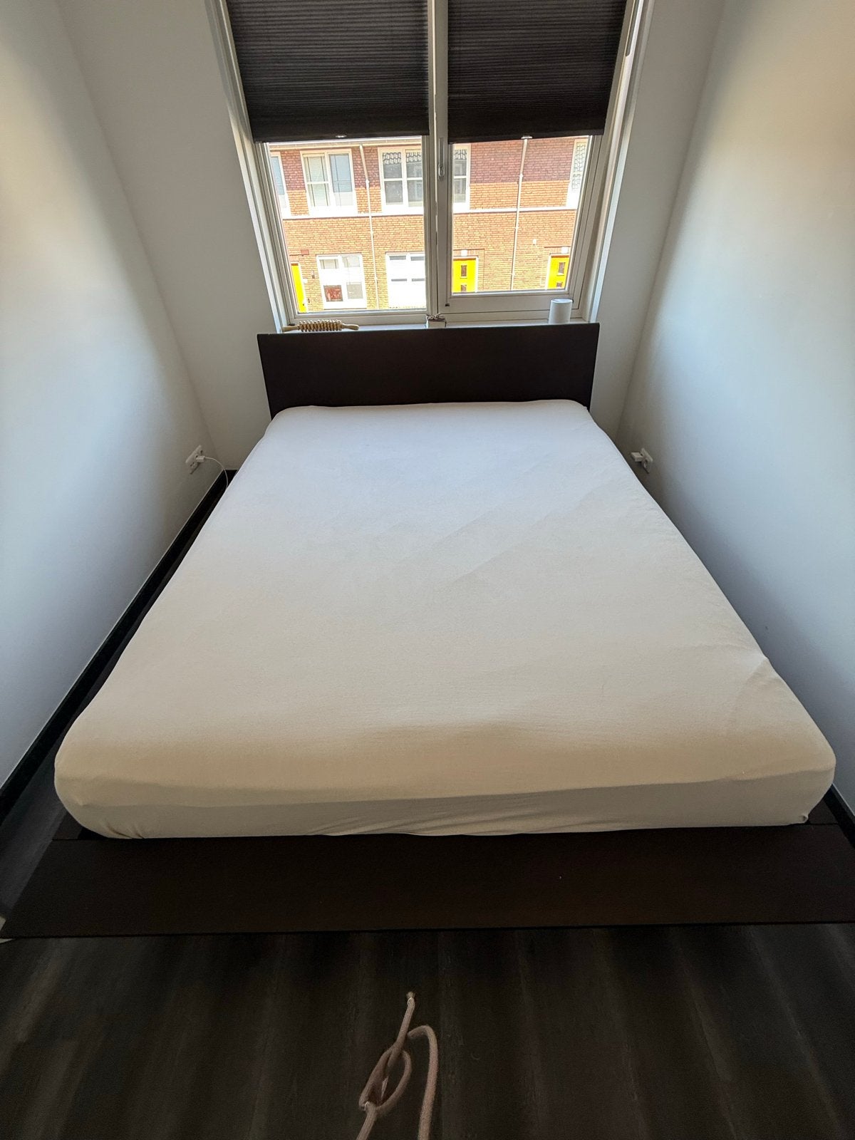 Goossens tweepersoonsbed - Donkerbruin, 160x200 cm, Huis en Inrichting, Bruin, Tweepersoons, Ophalen of Verzenden, Zo goed als nieuw