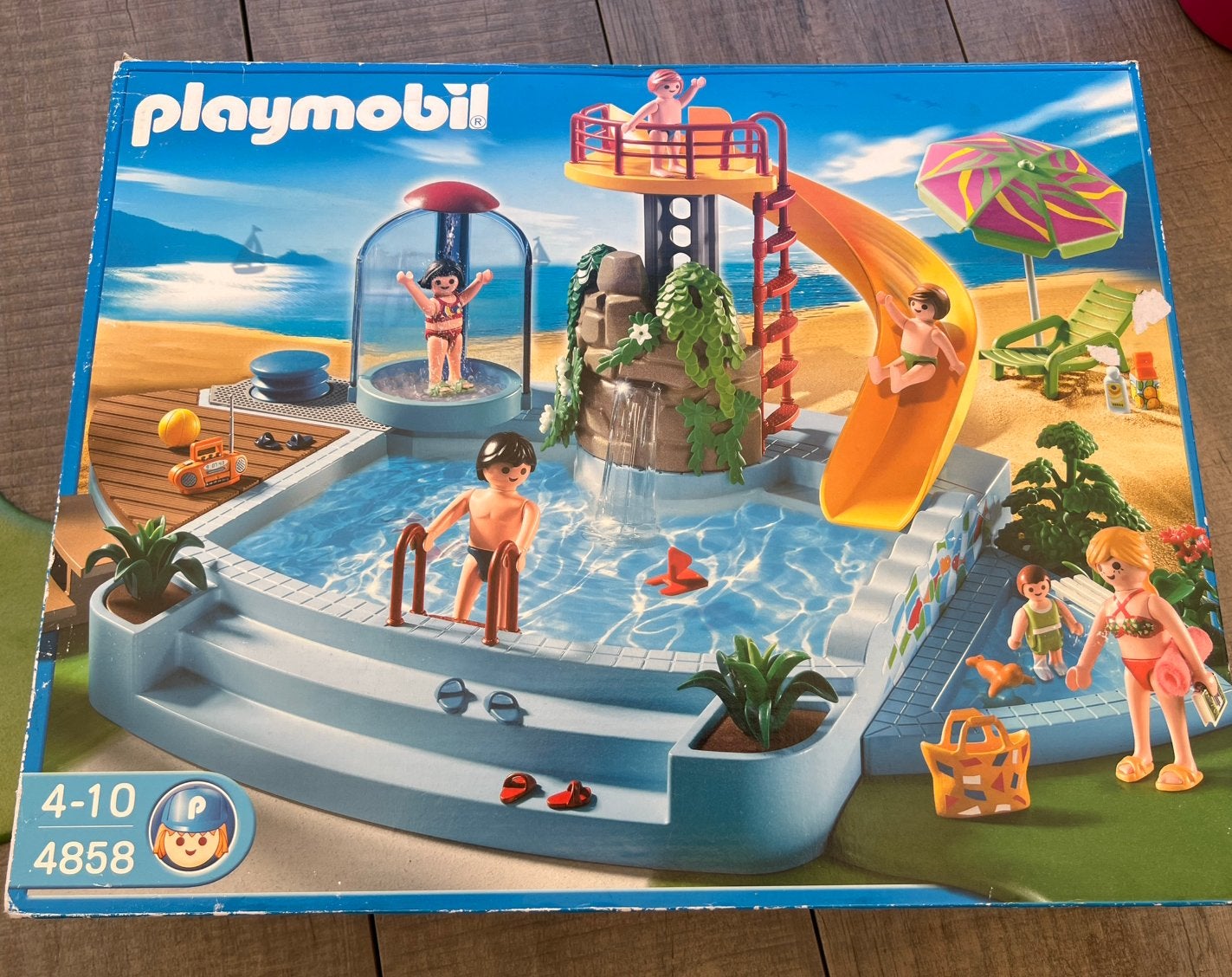 Playmobil Openluchtzwembad Met Glijbaan - 4858, Ophalen of Verzenden, Zo goed als nieuw