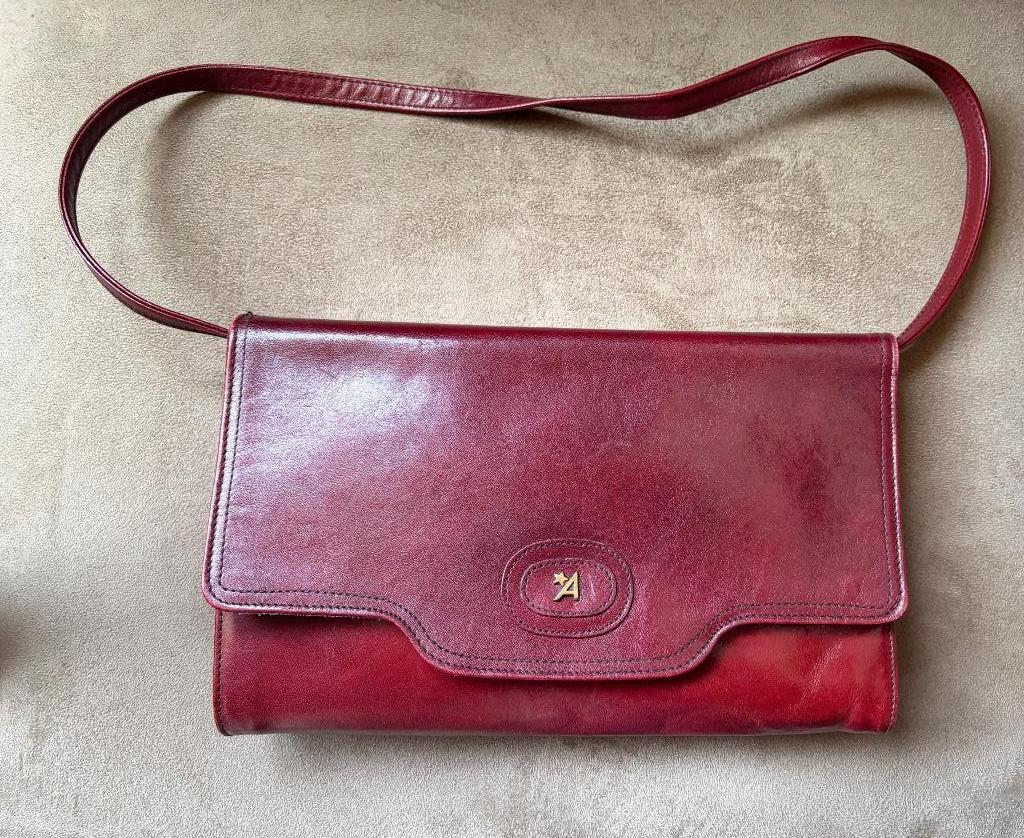 Handtas Assima bordeaux, Ophalen of Verzenden, Gebruikt, Rood, Handtas