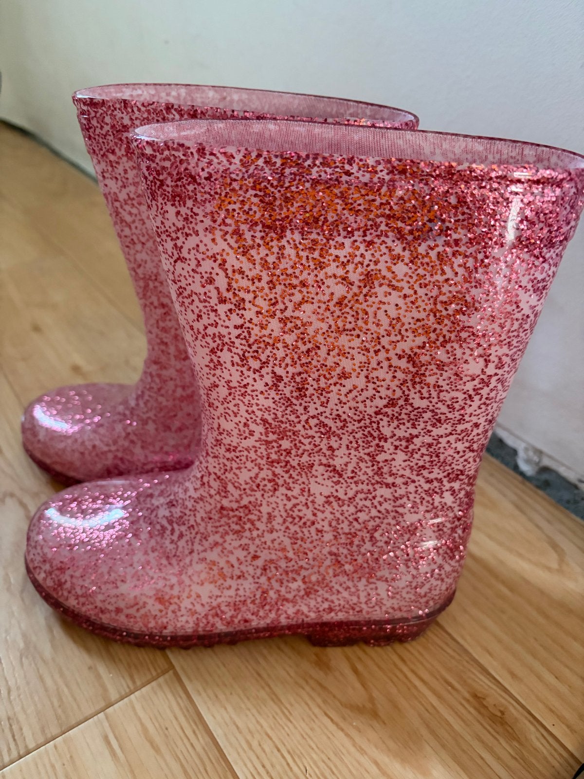 Roze glitter regenlaarzen Landrover maat 33, Ophalen of Verzenden, Gebruikt, Meisje, Laarzen