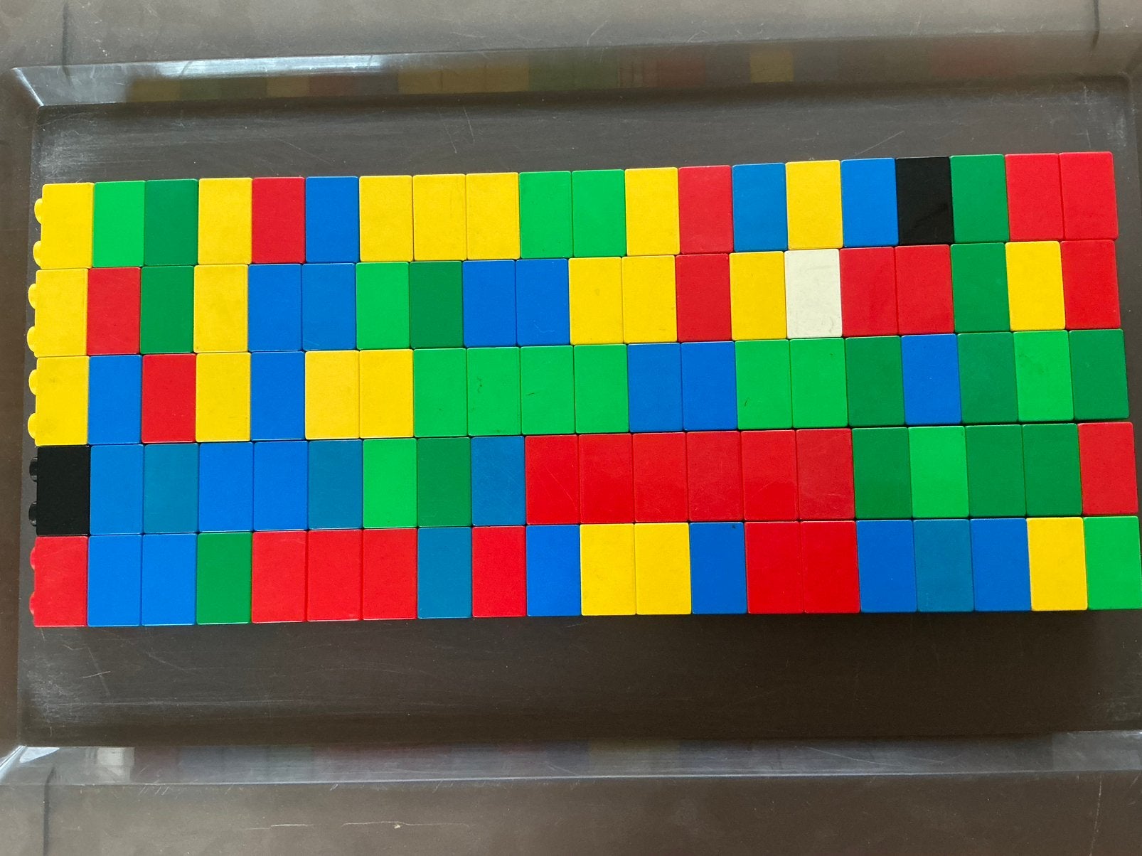 100 Lego Duplo blokken - 4 noppen, Ophalen of Verzenden, Gebruikt, Duplo