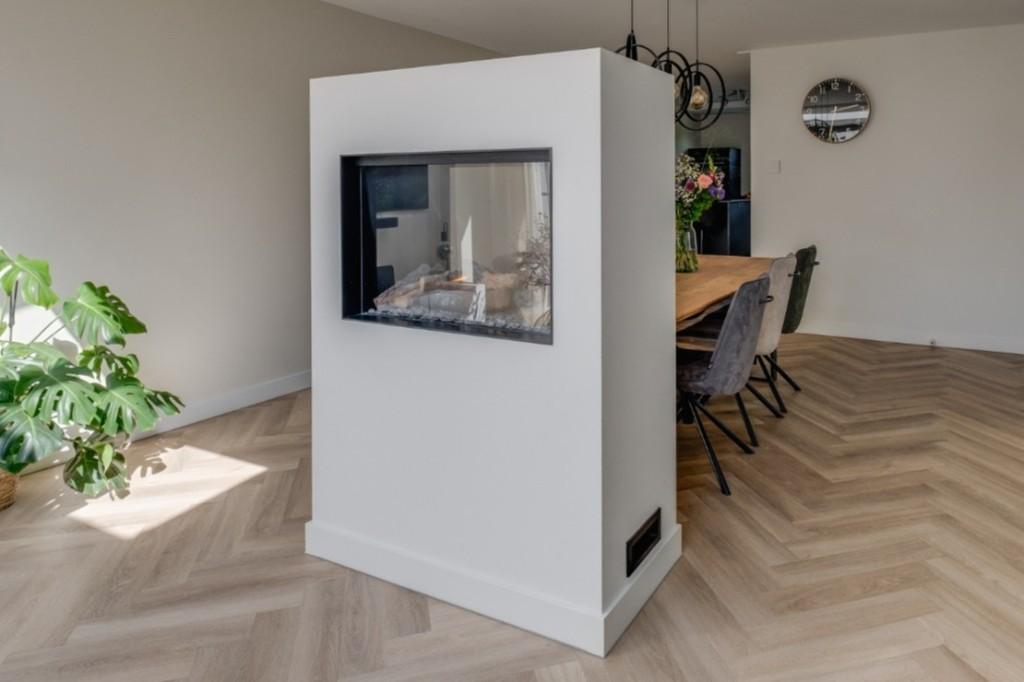 Faber E-Matrix 800-500 ST kachel waterdamp haard, Huis en Inrichting, Haarden, Zo goed als nieuw, Elektrische haard, Ophalen