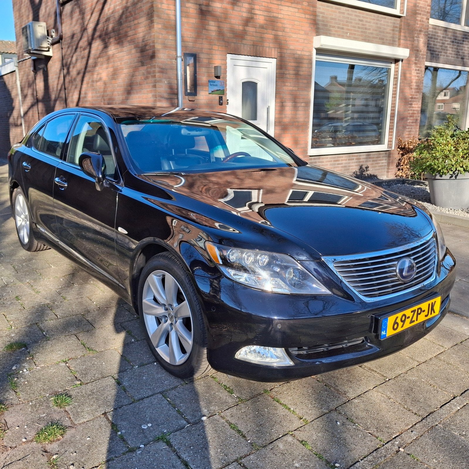 Lexus LS(-H) 5.0 Ecvt Hybride 2008 blauw, Auto's, Lexus, Automaat, 2245 kg, Blauw, Vierwielaandrijving