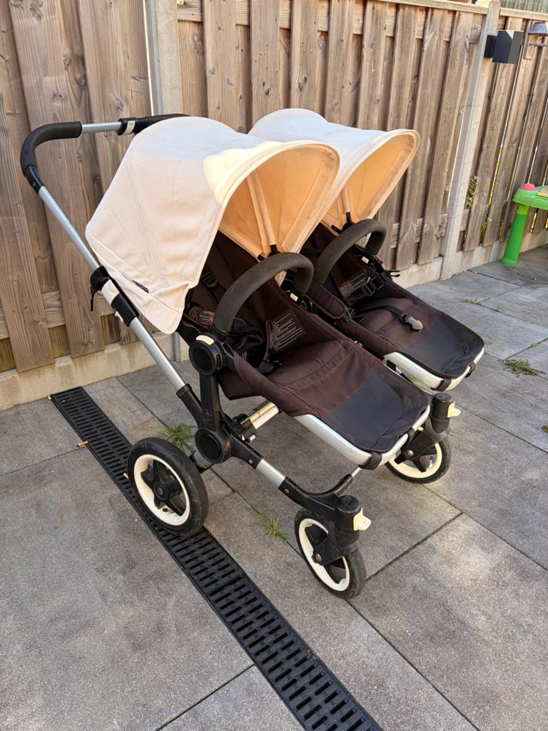 Bugaboo Donkey Duowagen met alle accessoires, Gebruikt, Ophalen of Verzenden, Combiwagen, Duowagen
