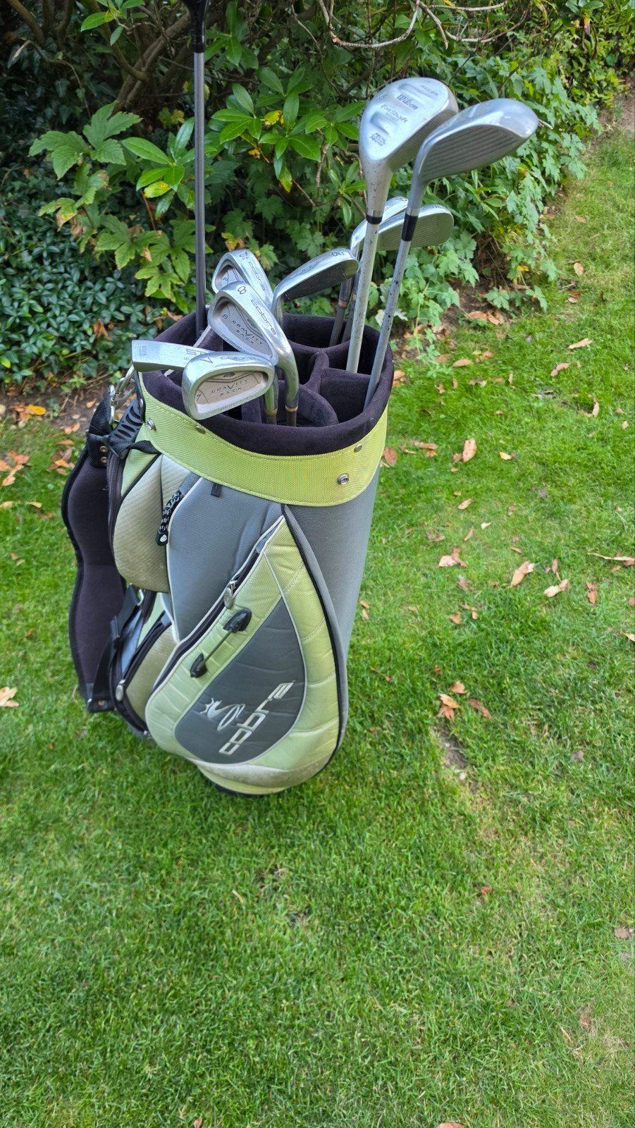 Dames golfset Cobra/Wilson met Golftas - Gebruikt, Ophalen of Verzenden, Gebruikt, Set, Overige merken