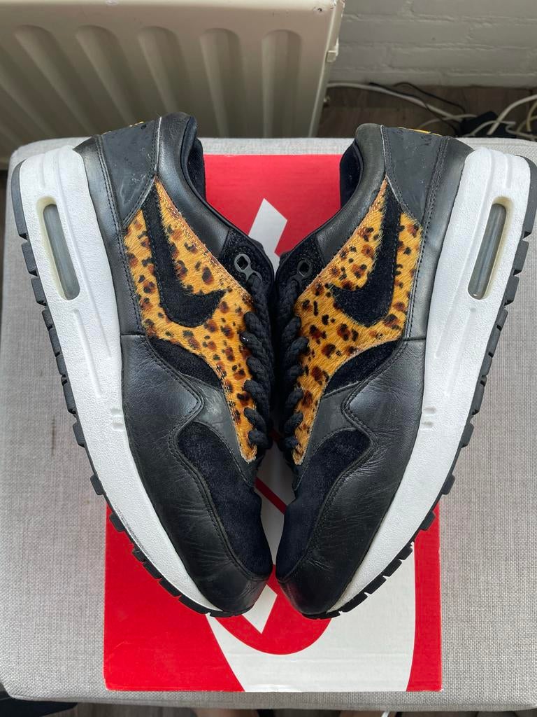 Nike Air Max 1 Beastpack (2007) - US7/EU40 - Rep Box, Ophalen of Verzenden, Gedragen, Zwart, Sneakers of Gympen