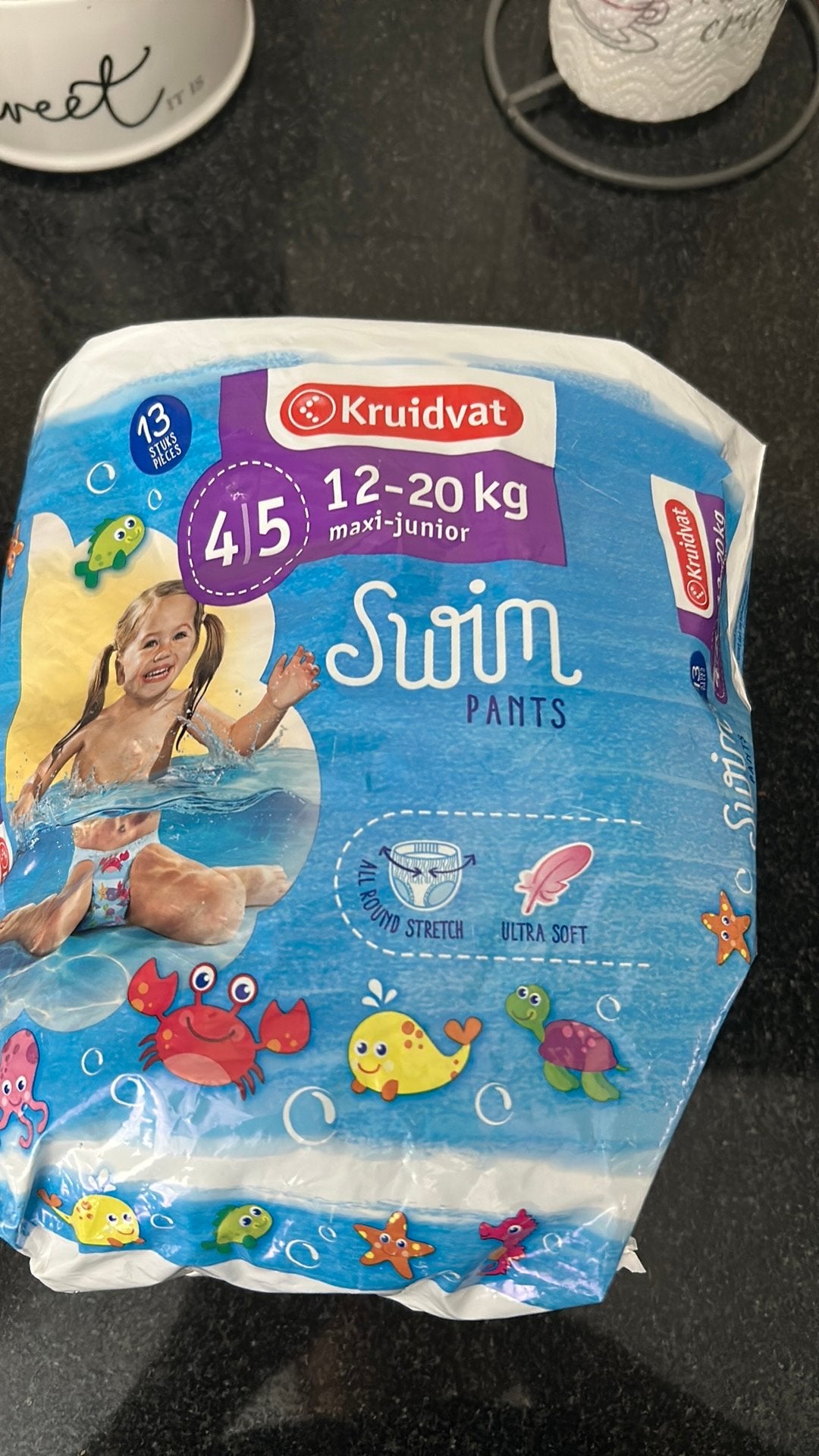 Zwemluiers 8 stuks, maat 4/5 (12-20 kg), Ophalen, Zo goed als nieuw, Jongetje of Meisje, Zwem-accessoire