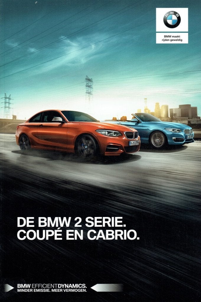 Folder BMW 2-serie Coupé en 2-serie Cabrio (2018), Verzenden, Gelezen, BMW