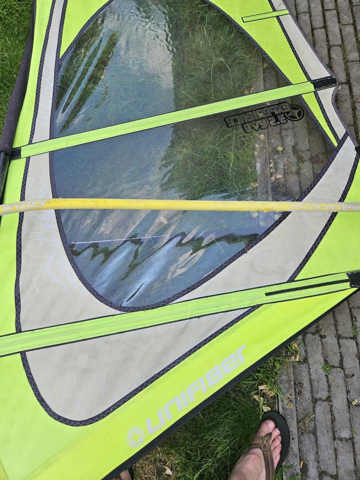 Unifiber Experience EVO 3.5 m² Windsurfzeil compleet, Watersport en Boten, Windsurfen, Ophalen, 3.5 tot 5 m², Unifiber, Complete set