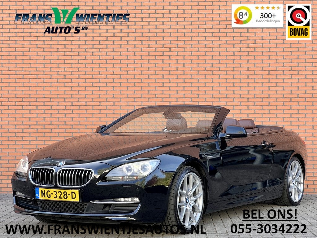 BMW 6 Serie Cabrio 640i High Executive | 320 PK! | Head-Up D, Auto's, BMW, Bedrijf, Te koop, 6-Serie, ABS, Achteruitrijcamera