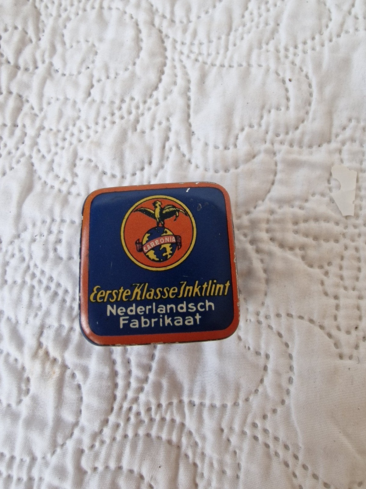 Vintage Lagbonia Inktlint Blikje - Nederlands Fabrikaat, Ophalen of Verzenden, Gebruikt, Overige, Overige merken