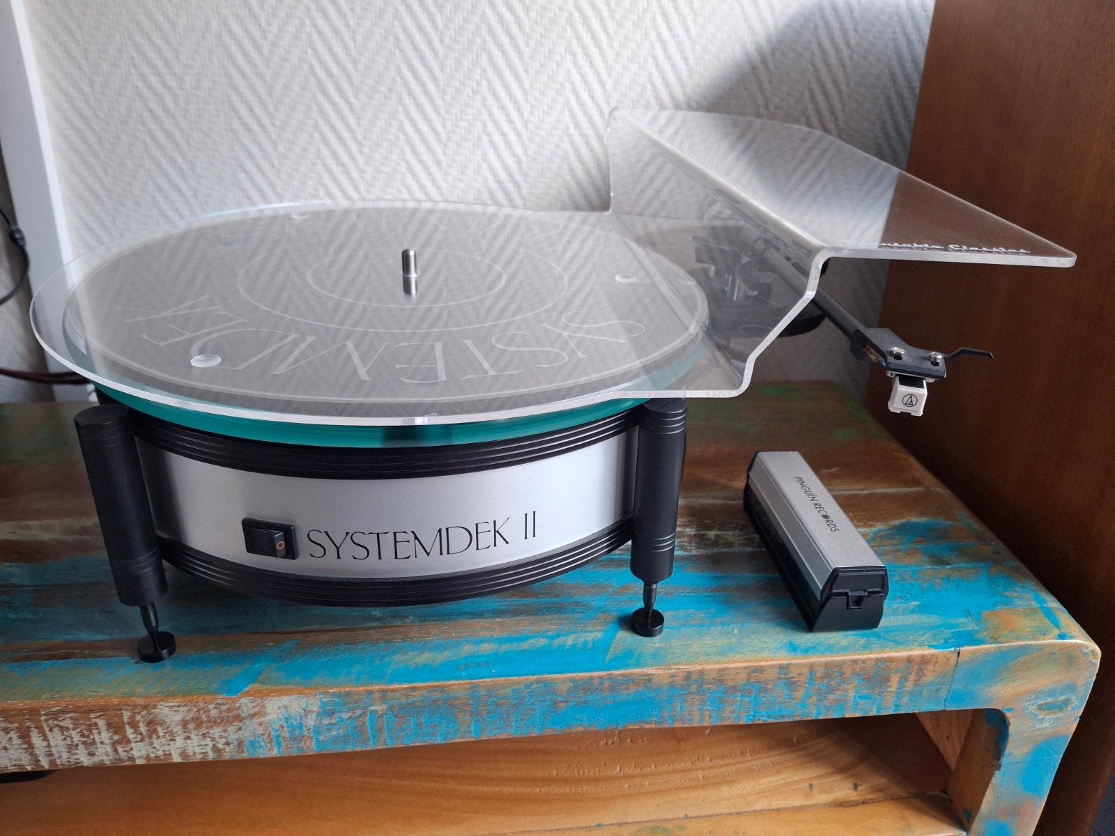 Unieke Dunlop Systemdek II platenspeler, Audio, Tv en Foto, Platenspelers, Ophalen, Zo goed als nieuw, Platenspeler, Overige merken