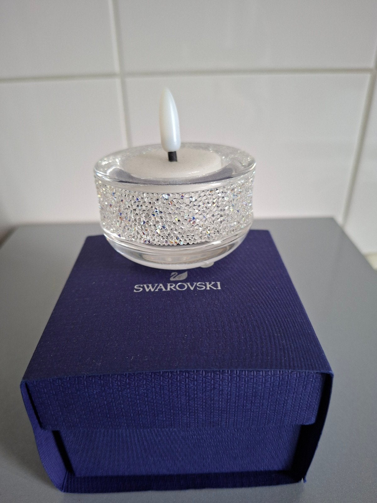 Swarovski shimmer theelichthouders, Verzamelen, Ophalen of Verzenden, Zo goed als nieuw, Figuurtje