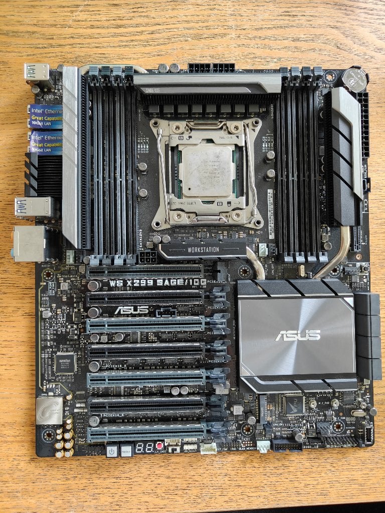 ASUS WS X299 Sage/10G, I9-9900X, Computers en Software, Moederborden, Gebruikt, DDR4, Ophalen of Verzenden, E-ATX