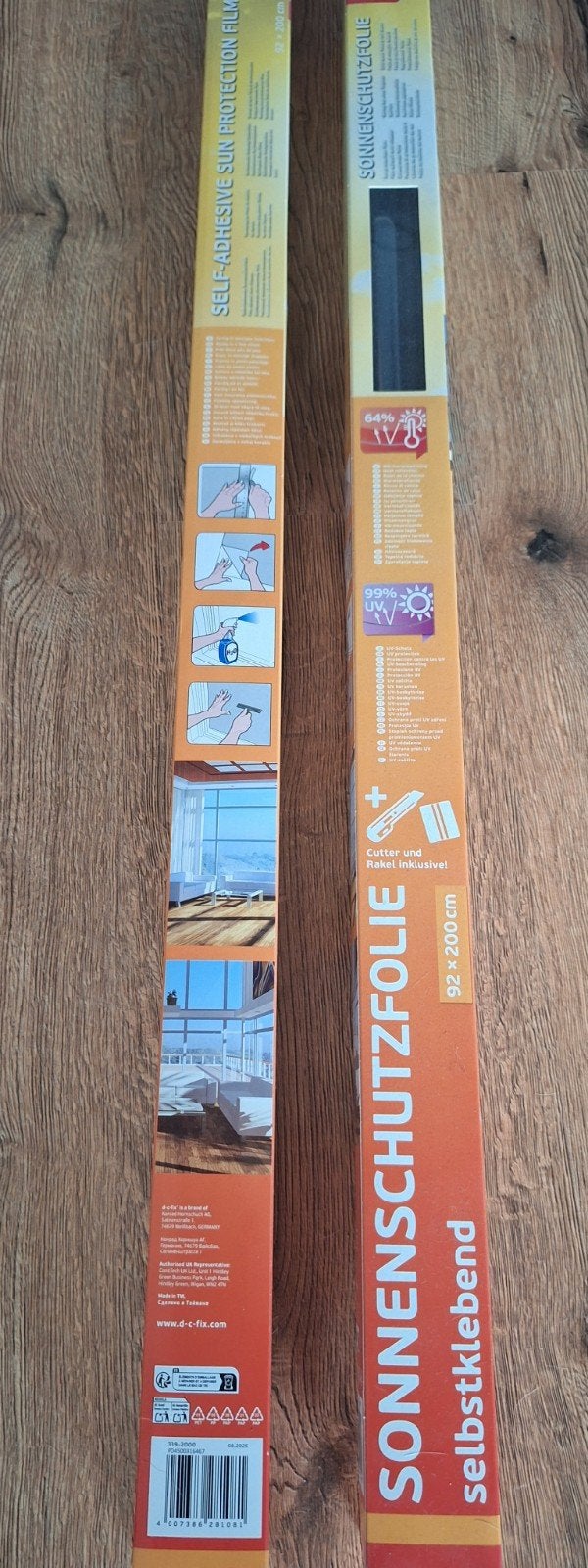Raamfolie inkijkwerend en temperatuur verlagend, Ophalen, Gevelraam of Ruit, 80 tot 120 cm, Nieuw