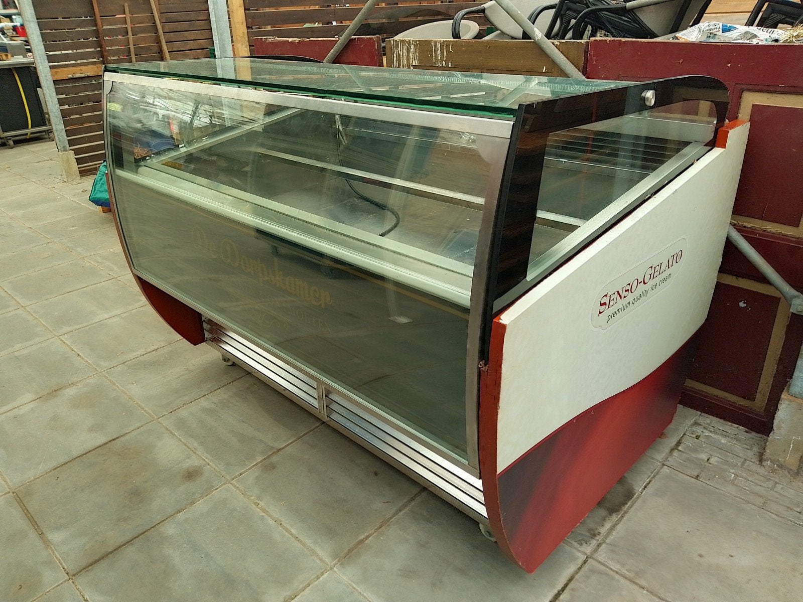 Schepijsvitrine 18 baks..., Zakelijke goederen, Horeca | Keukenapparatuur, Ophalen, Koelen en Vriezen