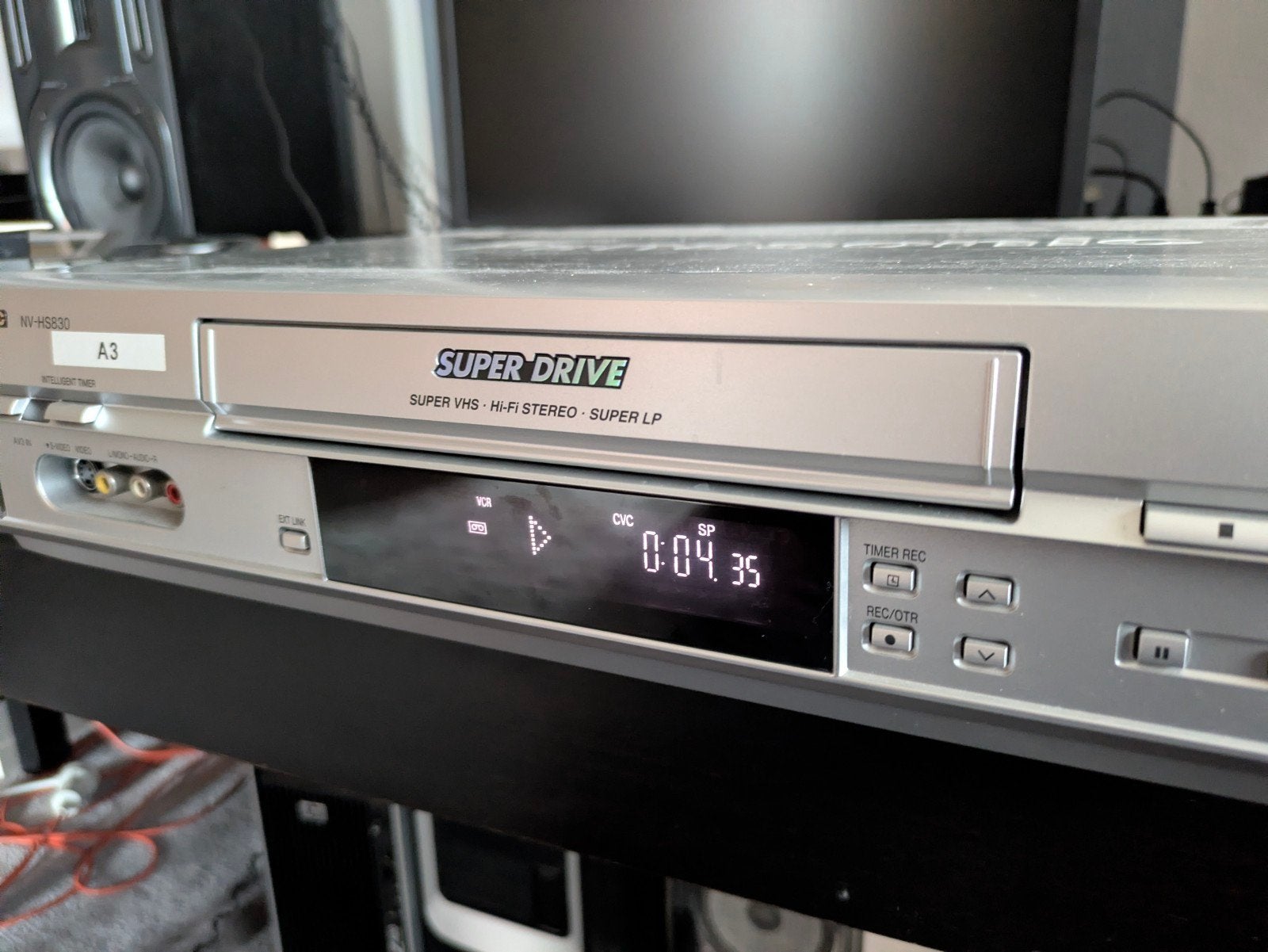 Panasonic NV-HS830 S-VHS Videorecorder, goed werkend, Ophalen of Verzenden, Gebruikt, VHS-speler of -recorder