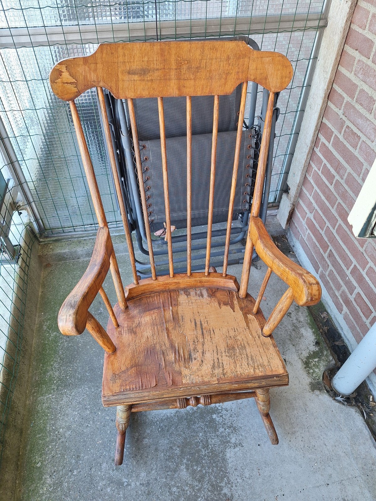 Handwerk schommelstoel, Antiek en Kunst, Antiek | Meubels | Stoelen en Banken, Ophalen